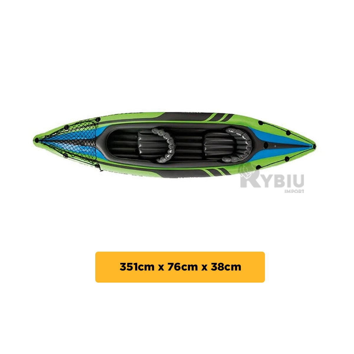 BOTE RYBIU 68306NP SEGURO KAYAK CON INFLADOR VERDE + REGALO AGENDITA - 5