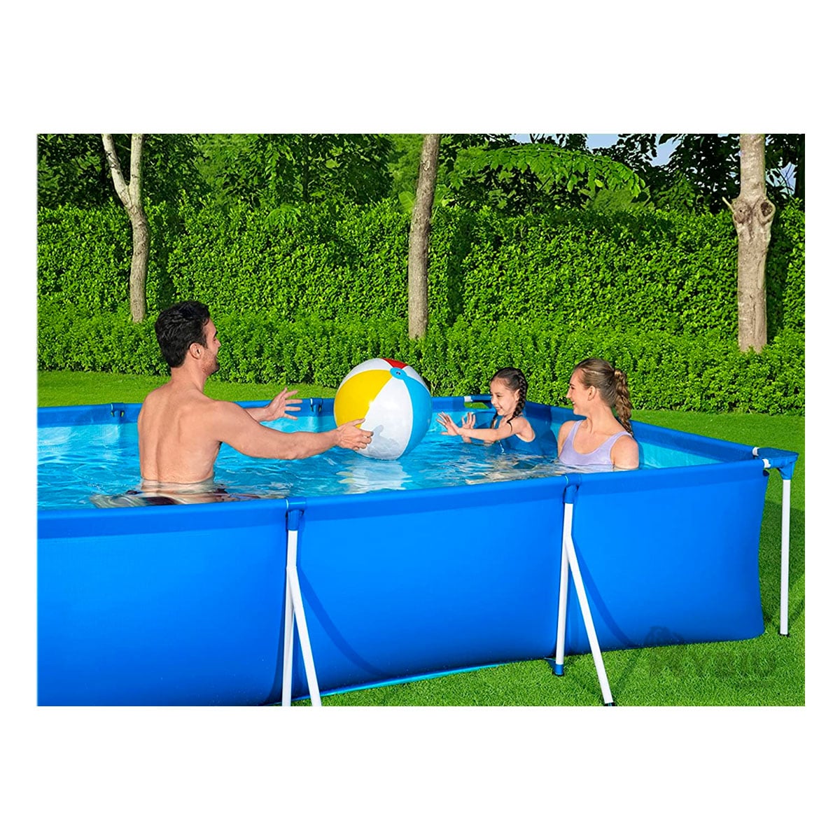 PISCINA GRANDE EN LARGA EN CELESTE Y+REGALO AGENDITA - 1