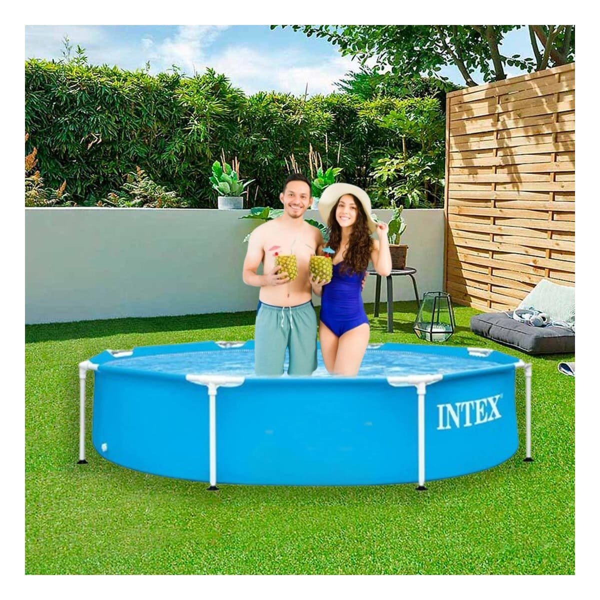 PISCINA REDONDA PARA CASA Y PATIO 244 X 51 CM DIVERSIÓN FAMILIAR Y+REGALO STICKER - 2