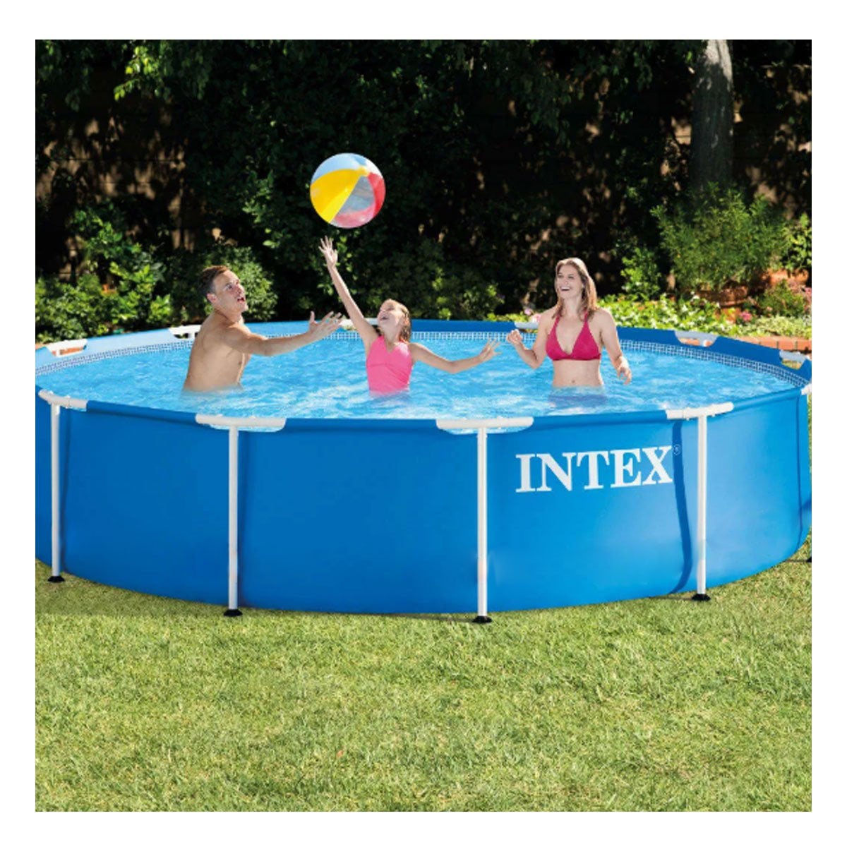 PISCINA RYBIU 28205NP 51 X 244 CM RESISTENTE EN COLOR AZUL + PAPEL DE REGALO - 3