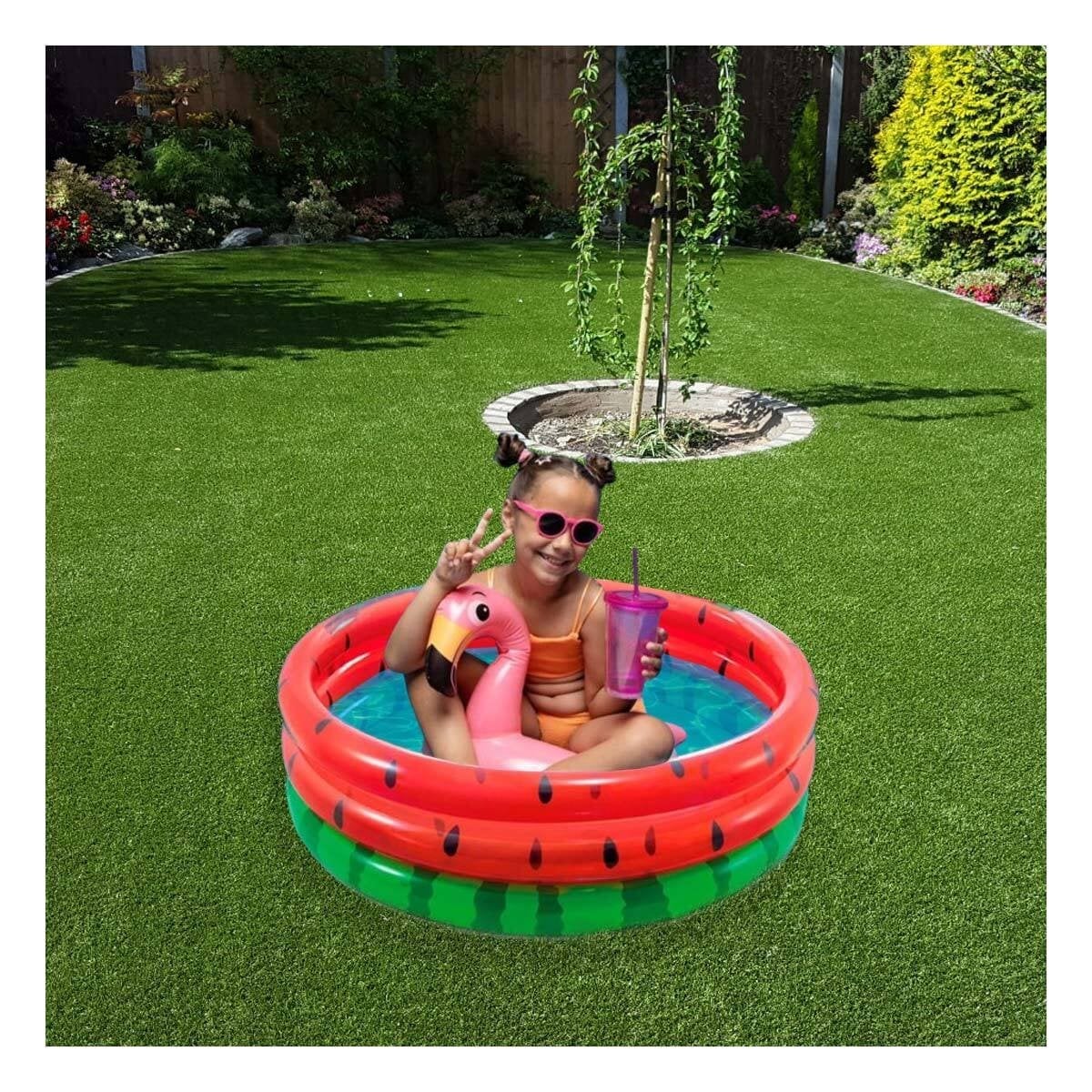 PISCINA SANDILLA INFLABLE PARA HOGAR Y EXTERIOR CON ZONA DE RECREACION Y+PAPEL REGALO - 5