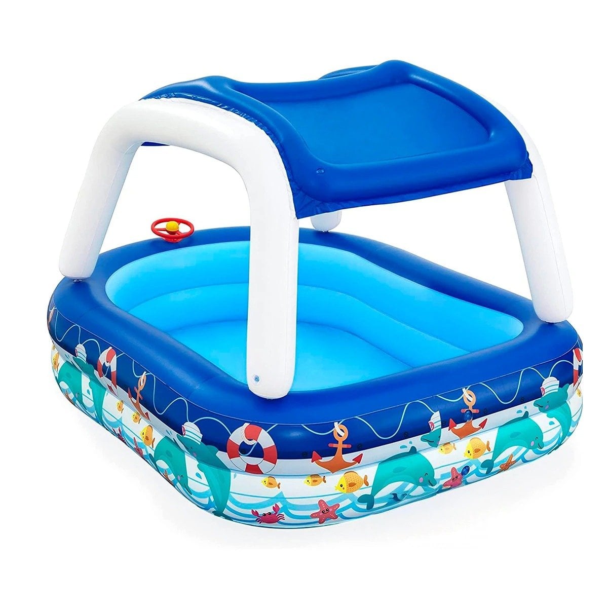 PISCINA RESIDENCIAL ESTILO MARINO PARA HOGAR Y JARDIN CON DIVERSION Y+REGALO STICKER - 3