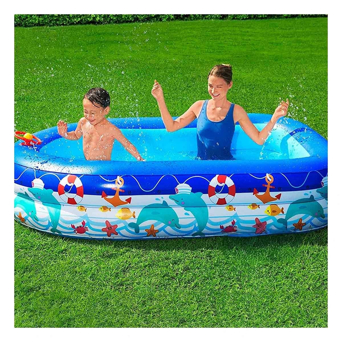 PISCINA RESIDENCIAL ESTILO MARINO PARA HOGAR Y JARDIN CON DIVERSION Y+REGALO STICKER - 5