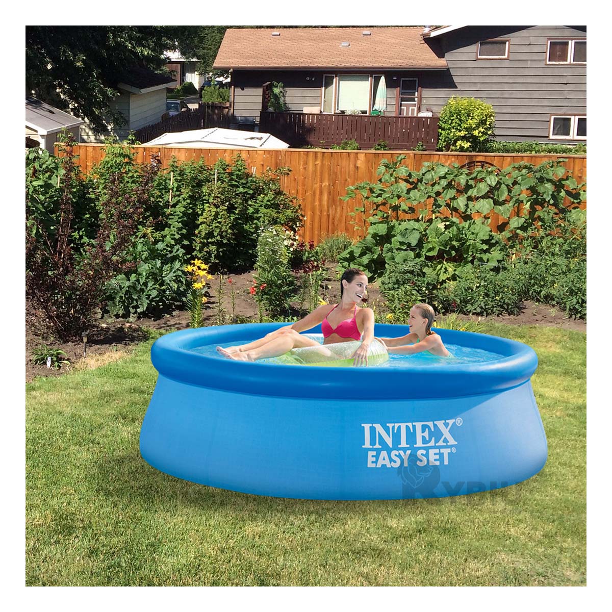 PISCINA GRANDE EN LARGA DE COLOR CELESTE Y+REGALO AGENDITA - 1