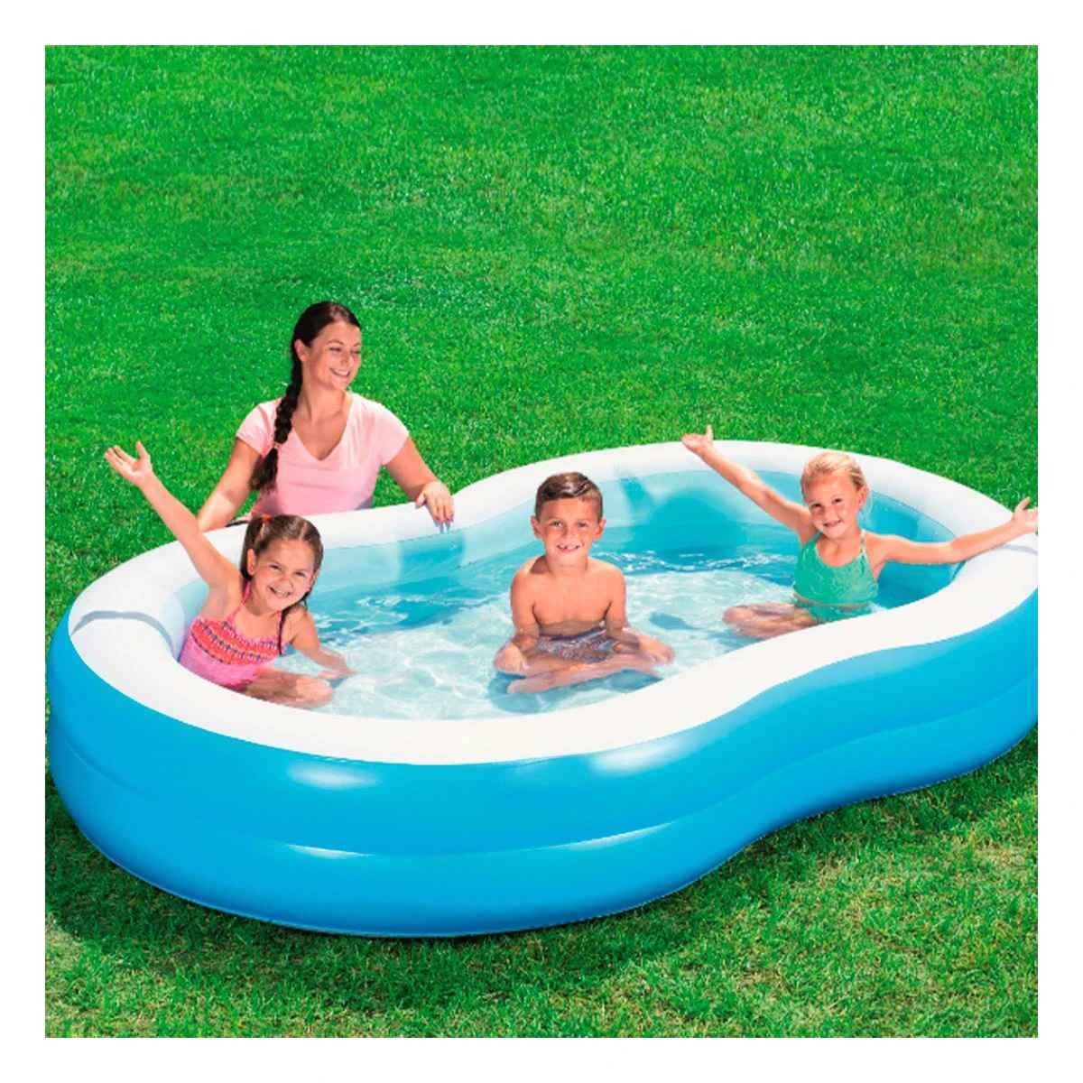 ALBERCA DOMESTICA INFLABLE PARA HOGAR Y JARDIN CON AREA AMPLIA Y CONFORTABLE Y+PAPEL REGALO - 3