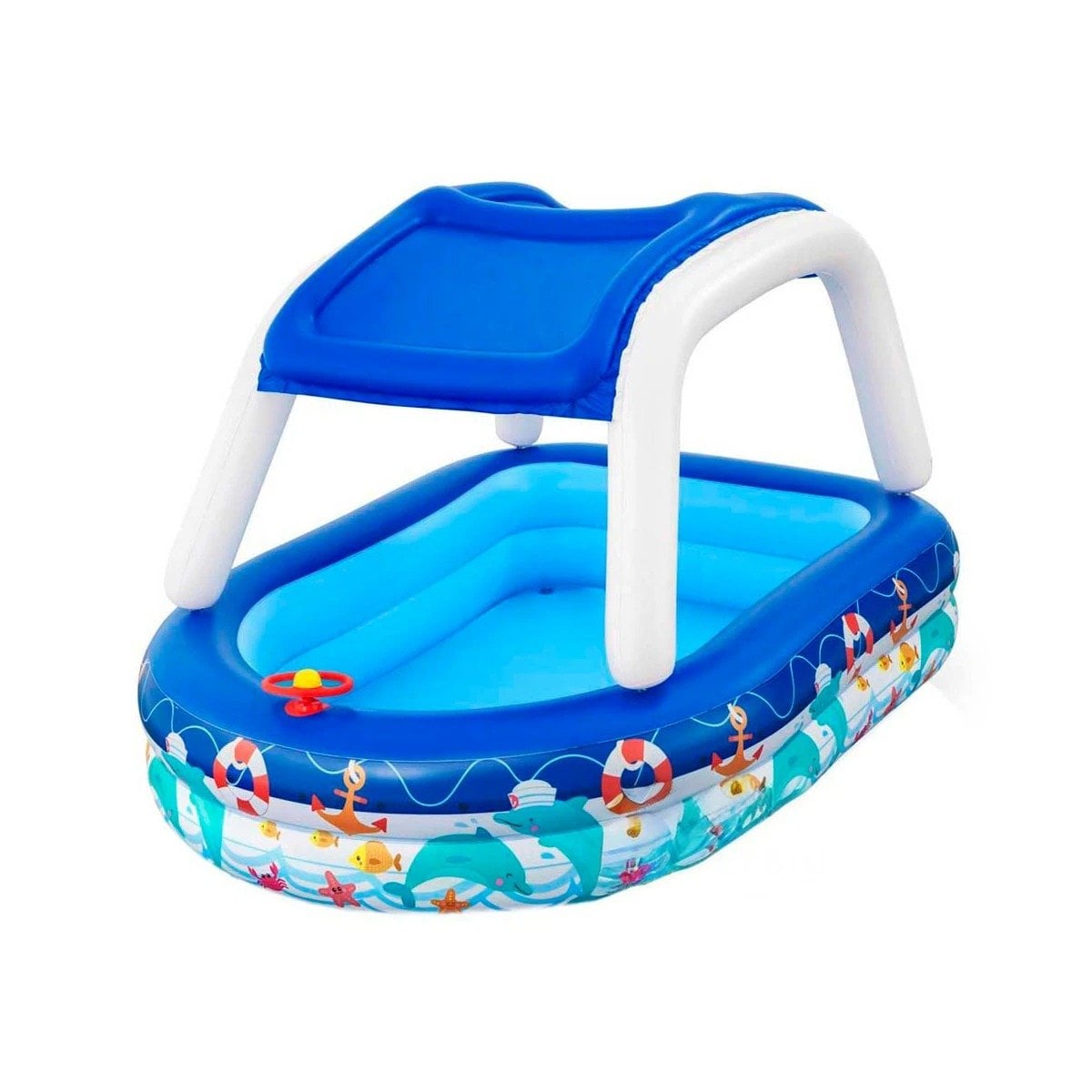 PISCINA DOMESTICA ESTILO MARINO PARA CASA Y EXTERIOR CON USO FAMILIAR Y+PAPEL REGALO - 1