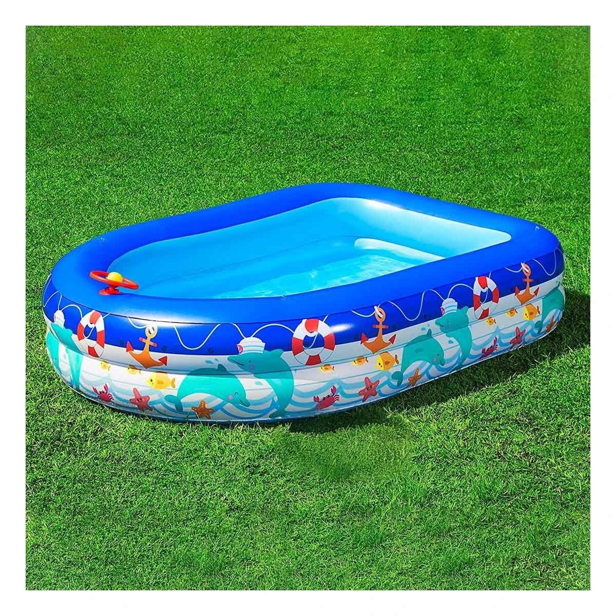 PISCINA DOMESTICA ESTILO MARINO PARA CASA Y EXTERIOR CON USO FAMILIAR Y+PAPEL REGALO - 3