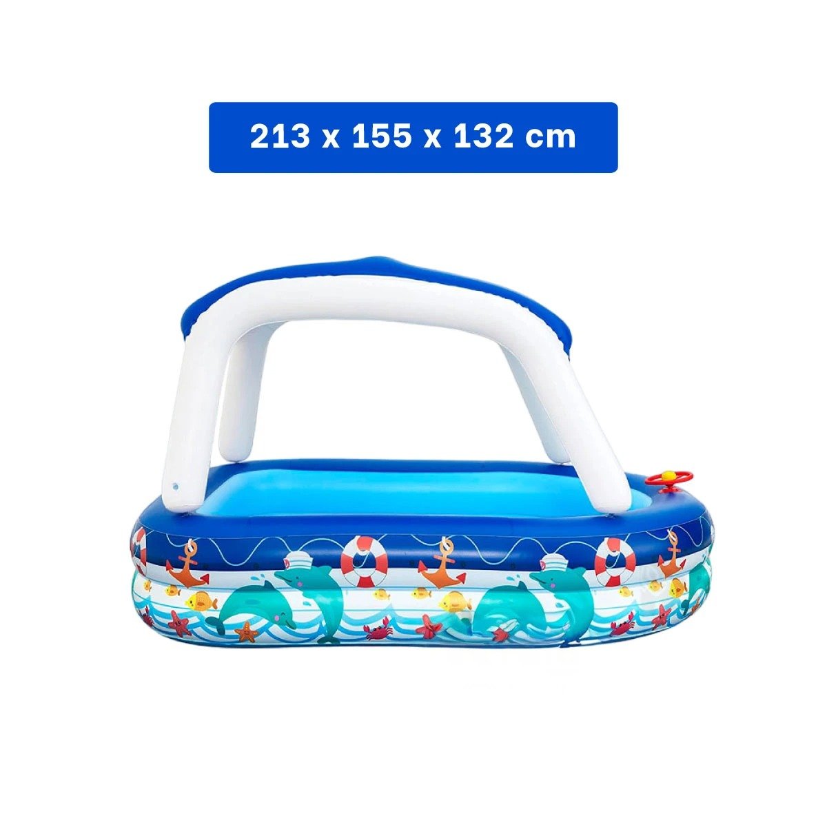 PISCINA DOMESTICA ESTILO MARINO PARA CASA Y EXTERIOR CON USO FAMILIAR Y+PAPEL REGALO - 4
