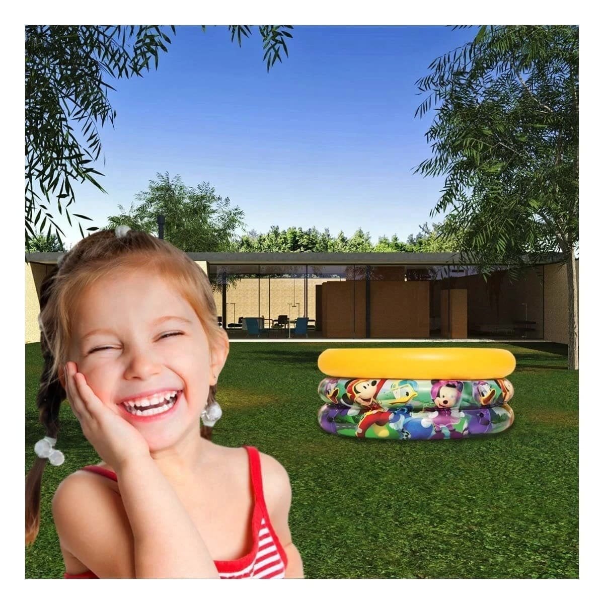 PISCINA RYBIU 91018 30 X 70 CM DISEÑO DIVERTIDO EN MULTICOLOR + PAPEL DE REGALO - 3