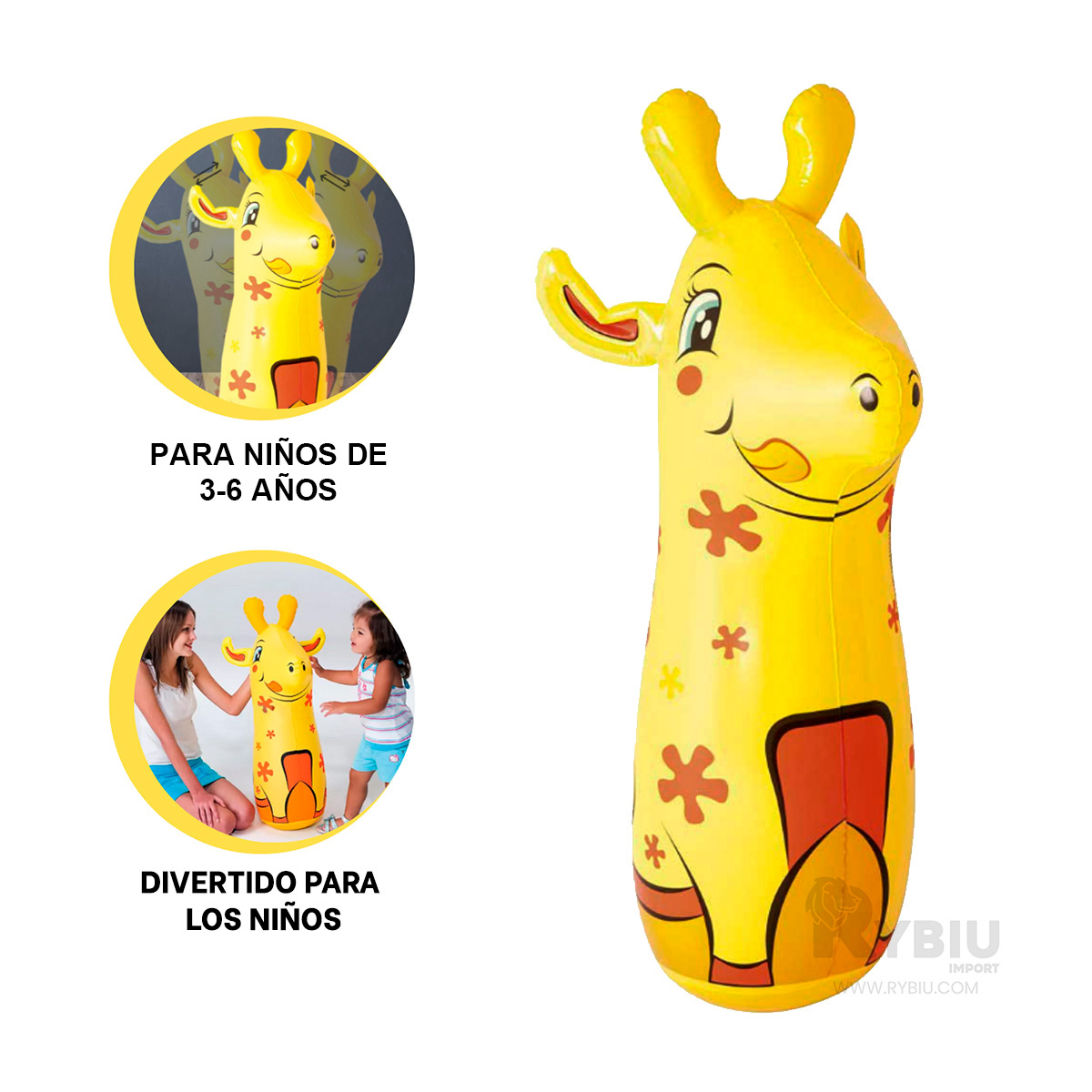 PORFIADO PARA BOXEAR DE FORMA EN JIRAFA Y+REGALO STICKERS - 2