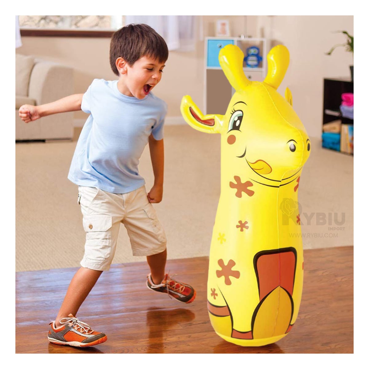PORFIADO PARA BOXEAR DE FORMA EN JIRAFA Y+REGALO STICKERS - 4