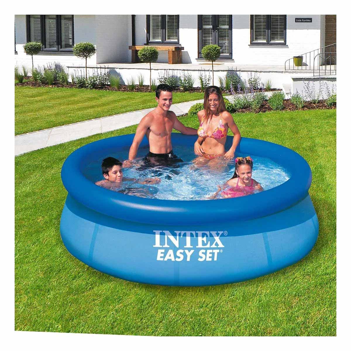 SISTEMA INFLABLE REDONDO PARA HOGAR Y JARDIN CON BORDE ALTO Y+REGALO STICKER - 2