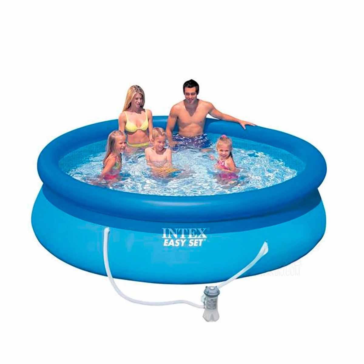 SISTEMA INFLABLE REDONDO PARA HOGAR Y JARDIN CON BORDE ALTO Y+REGALO STICKER - 3