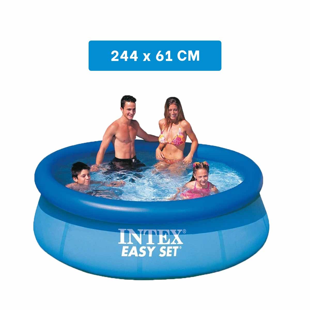 SISTEMA INFLABLE REDONDO PARA HOGAR Y JARDIN CON BORDE ALTO Y+REGALO STICKER - 4