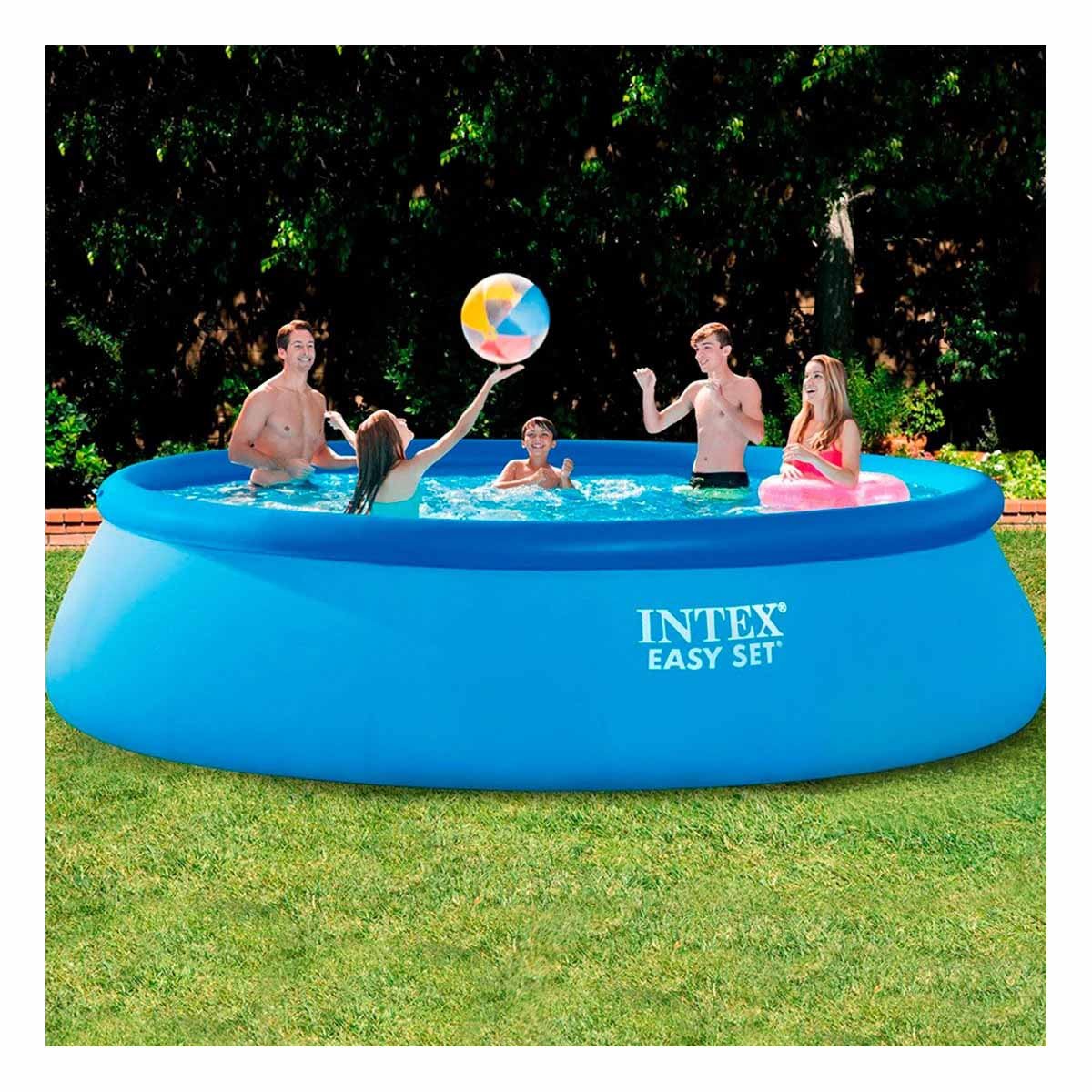 SISTEMA INFLABLE REDONDO PARA HOGAR Y JARDIN CON BORDE ALTO Y+REGALO STICKER - 5