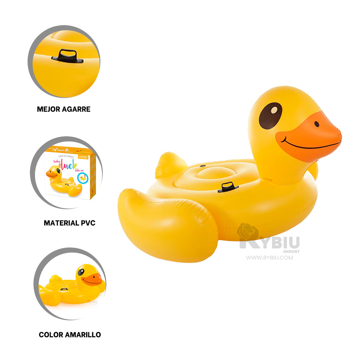 FLOTADOR DE GRAN DISEÑO EN FORMA DE PATO Y+REGALO AGENDITA - 4