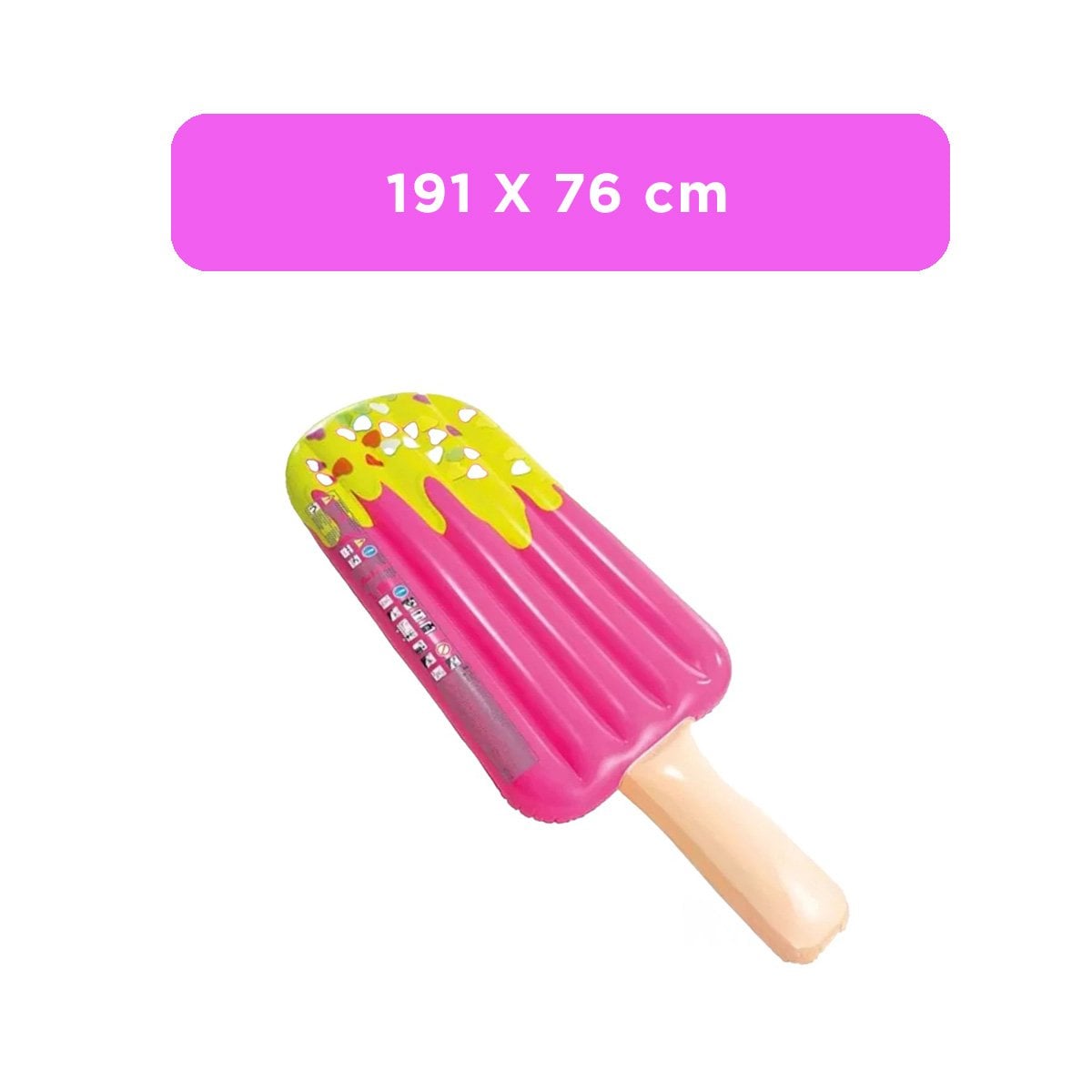 INFLABLE GRANDE DIVERTIDO PALETA PINK PARA PISCINA INFANTIL - 4