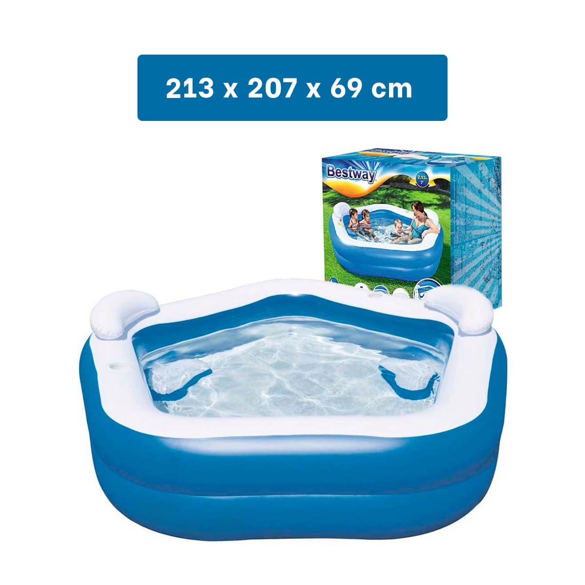 ESTANQUE FAMILIAR PARA JARDIN Y HOGAR CON ESTRUCTURA AMPLIA Y RESISTENTE - 4