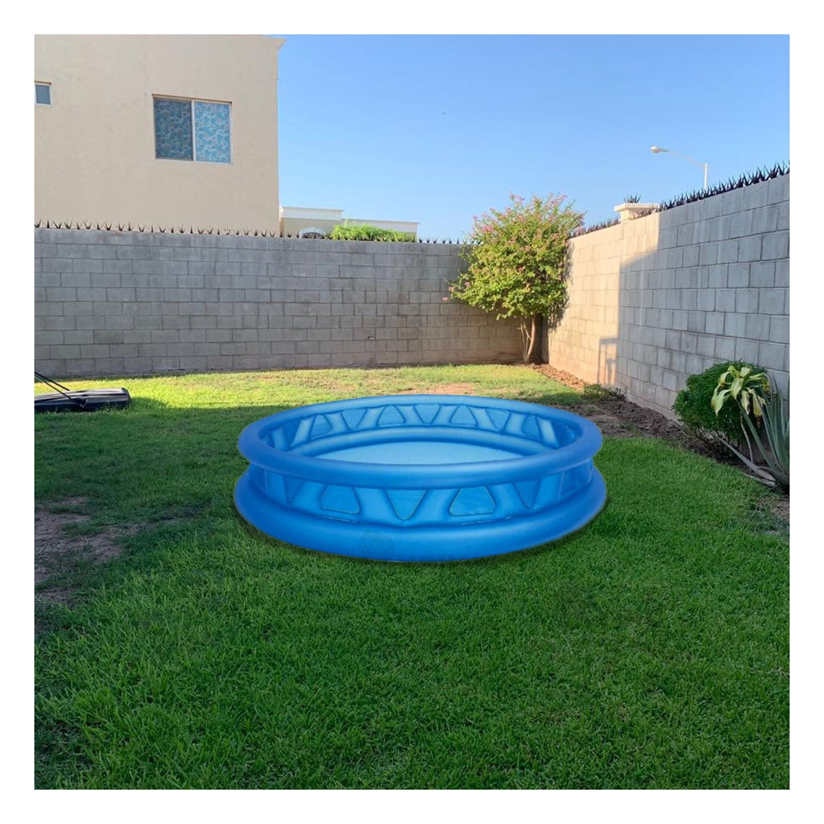 PISCINA GRANDE EN LARGA DE COLOR CELESTE Y+REGALO AGENDITA - 2