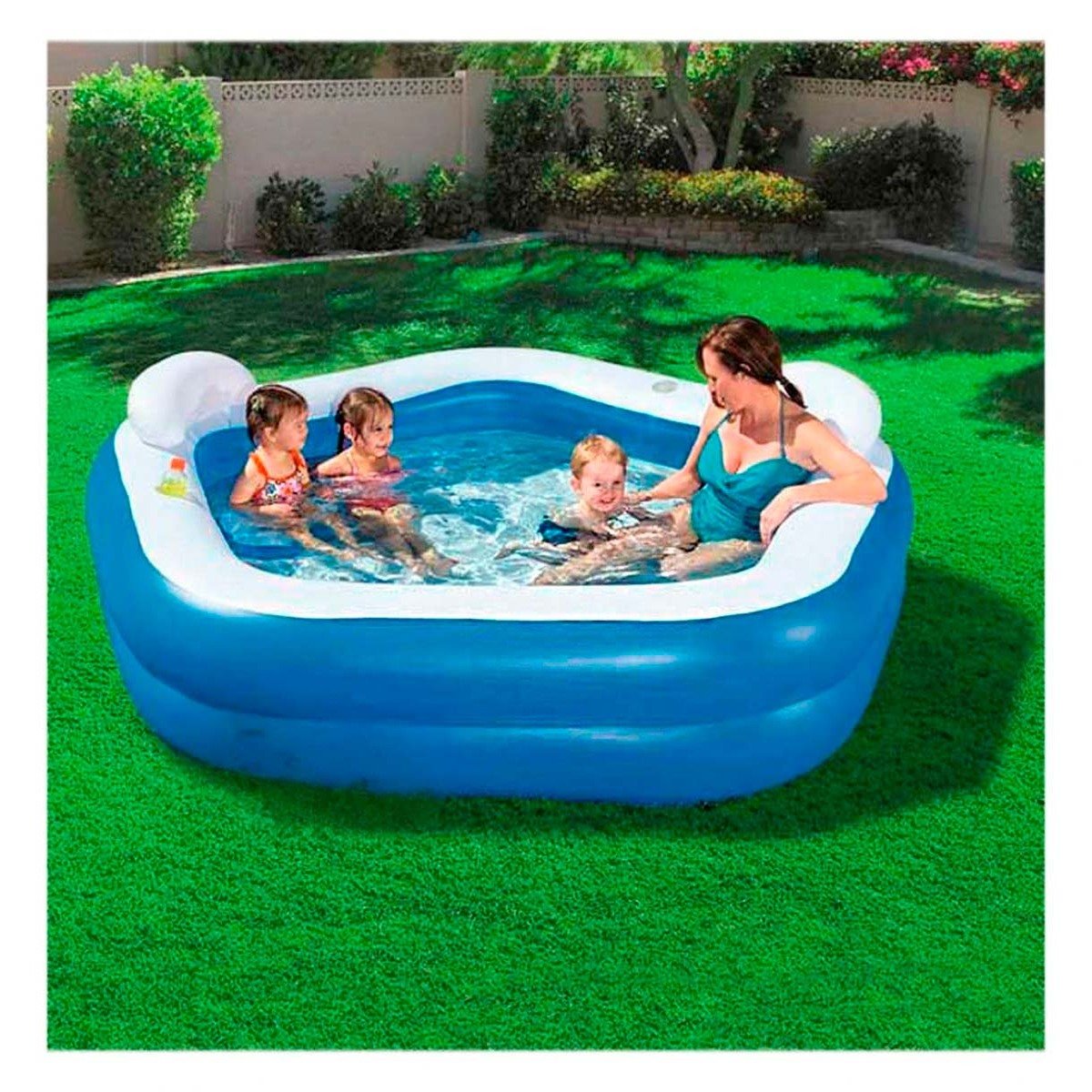 TINA FAMILIAR PARA JARDIN Y HOGAR CON ESPACIO COMODO PARA DIVERSION EN CASA Y+PAPEL REGALO - 5