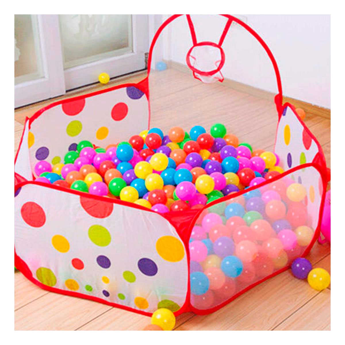 CORRAL RECREATIVO DE PELOTAS PARA CASA Y HOGAR CON USO FAMILIAR Y+REGALO STICKER - 5