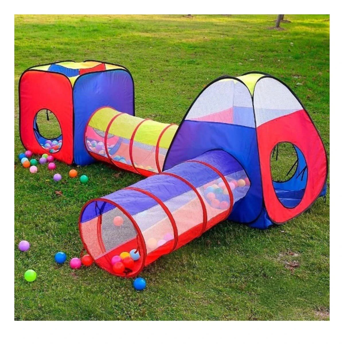 TIENDA COMPACTA DE NIÑO DE CAMPO 4 PIEZAS MG-H817 EB PARA CAMPING - 1