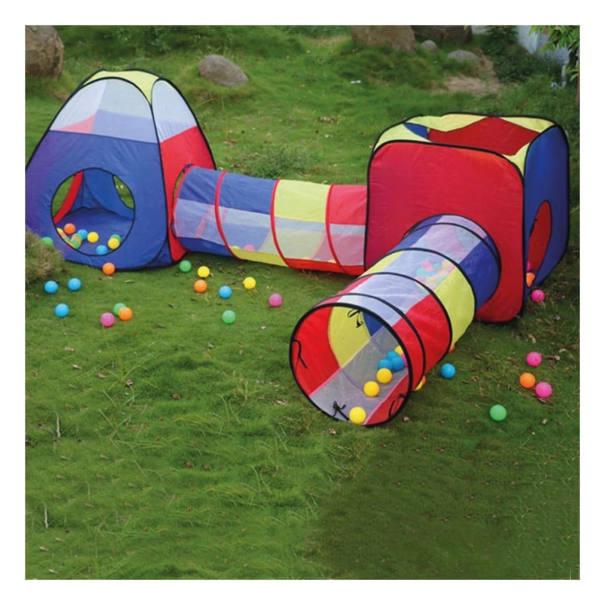 REFUGIO COMPACTO DE NIÑO DE CAMPO 4 PIEZAS MG-H817 EB PARA JUEGOS Y+PAPEL REGALO - 2