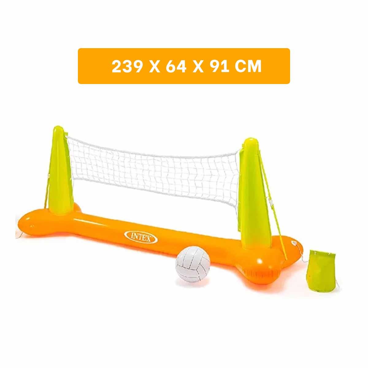 CANCHA ACUATICA INFLABLE DE VOLEY PARA DIVERSION FAMILIAR Y+REGALO STICKER - 4