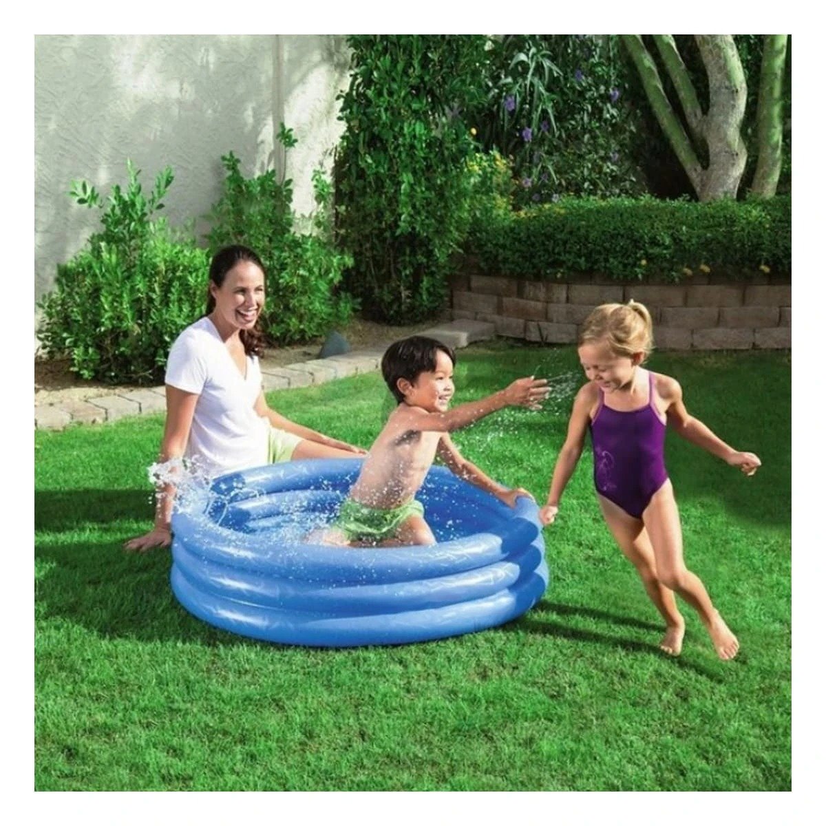 ZONA DE AGUA AZUL CRISTAL INFANTIL 114 X 25 CM PARA HOGAR Y EXTERIORES Y+REGALO STICKER - 5
