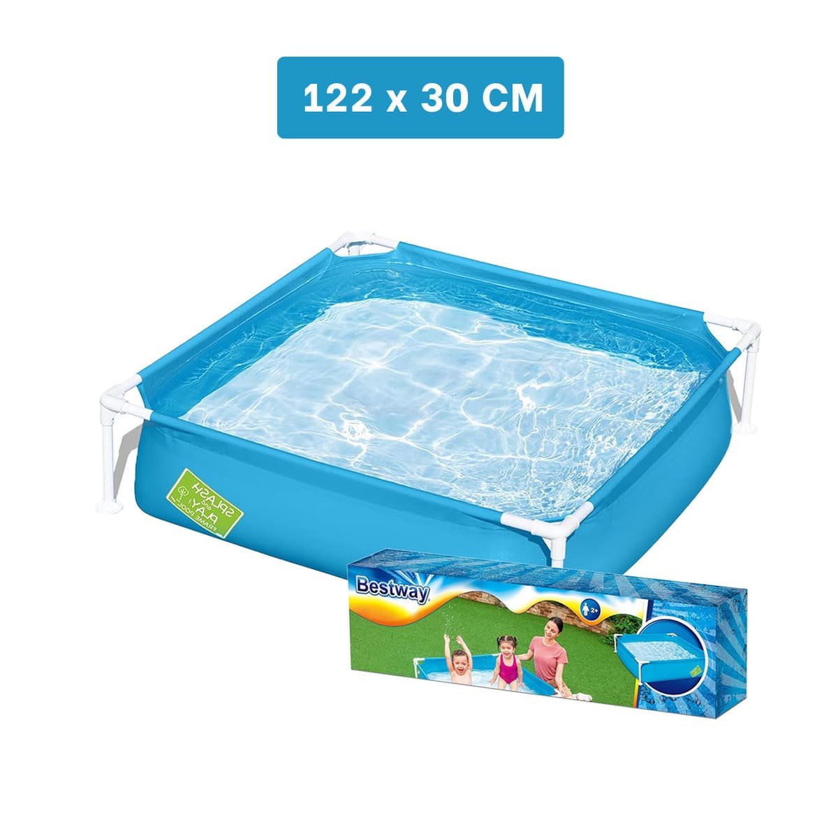 PILETA DESMONTABLE PARA NINOS 1,22 X 1,22 X 30 CM PARA PATIO DEL HOGAR Y+REGALO STICKER - 4