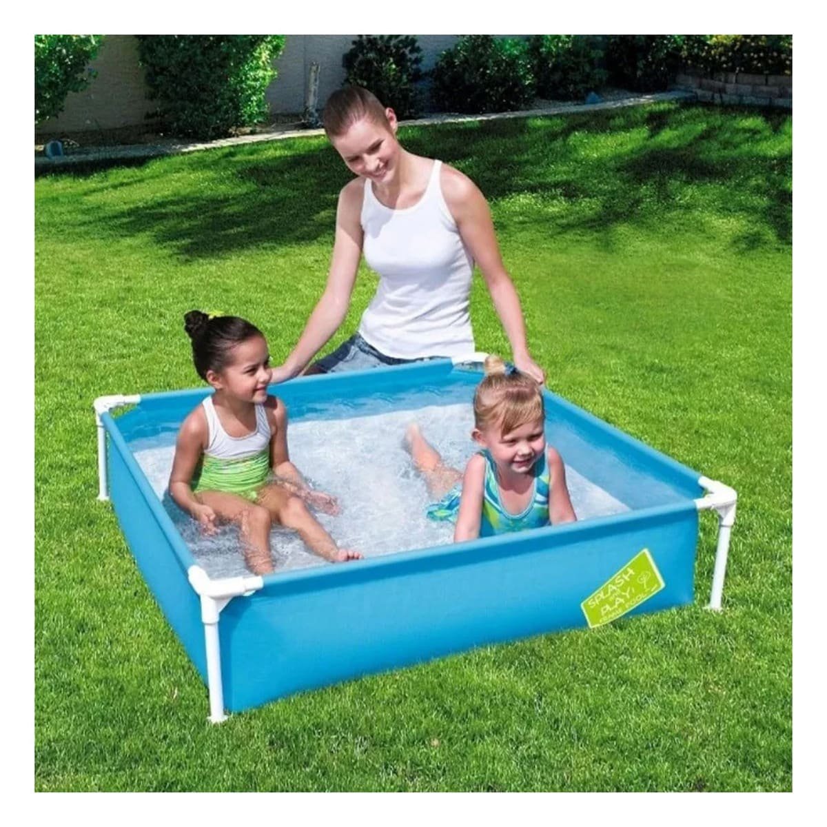 PILETA DESMONTABLE PARA NINOS 1,22 X 1,22 X 30 CM PARA PATIO DEL HOGAR Y+REGALO STICKER - 5
