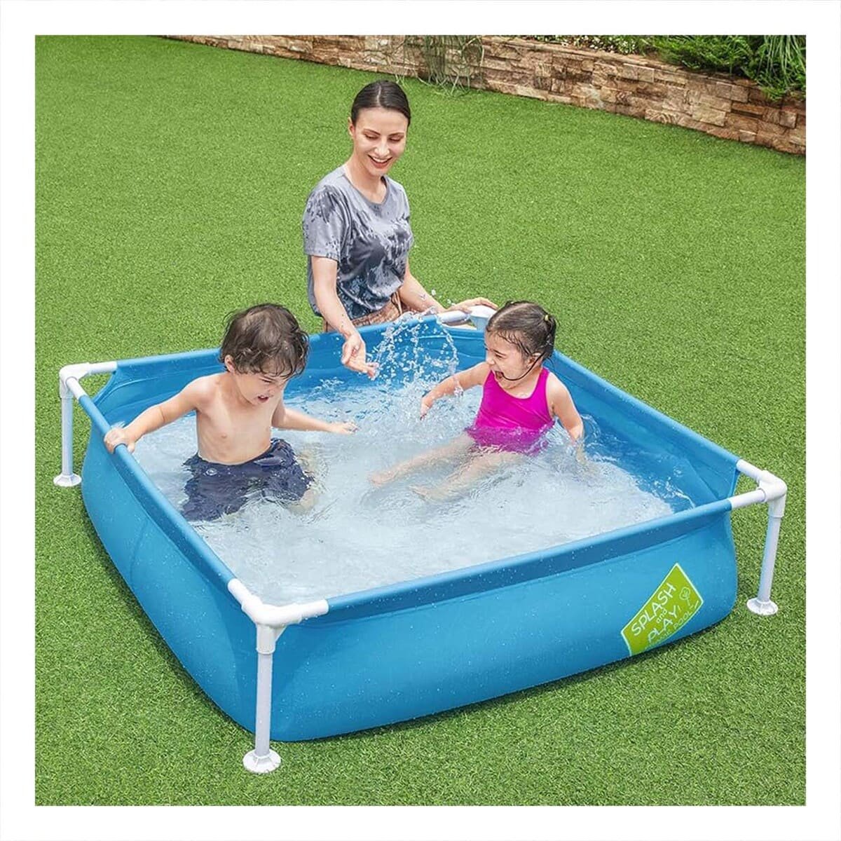 PILETA DESMONTABLE PARA NINOS 1,22 X 1,22 X 30 CM PARA JUEGOS DE VERANO - 1