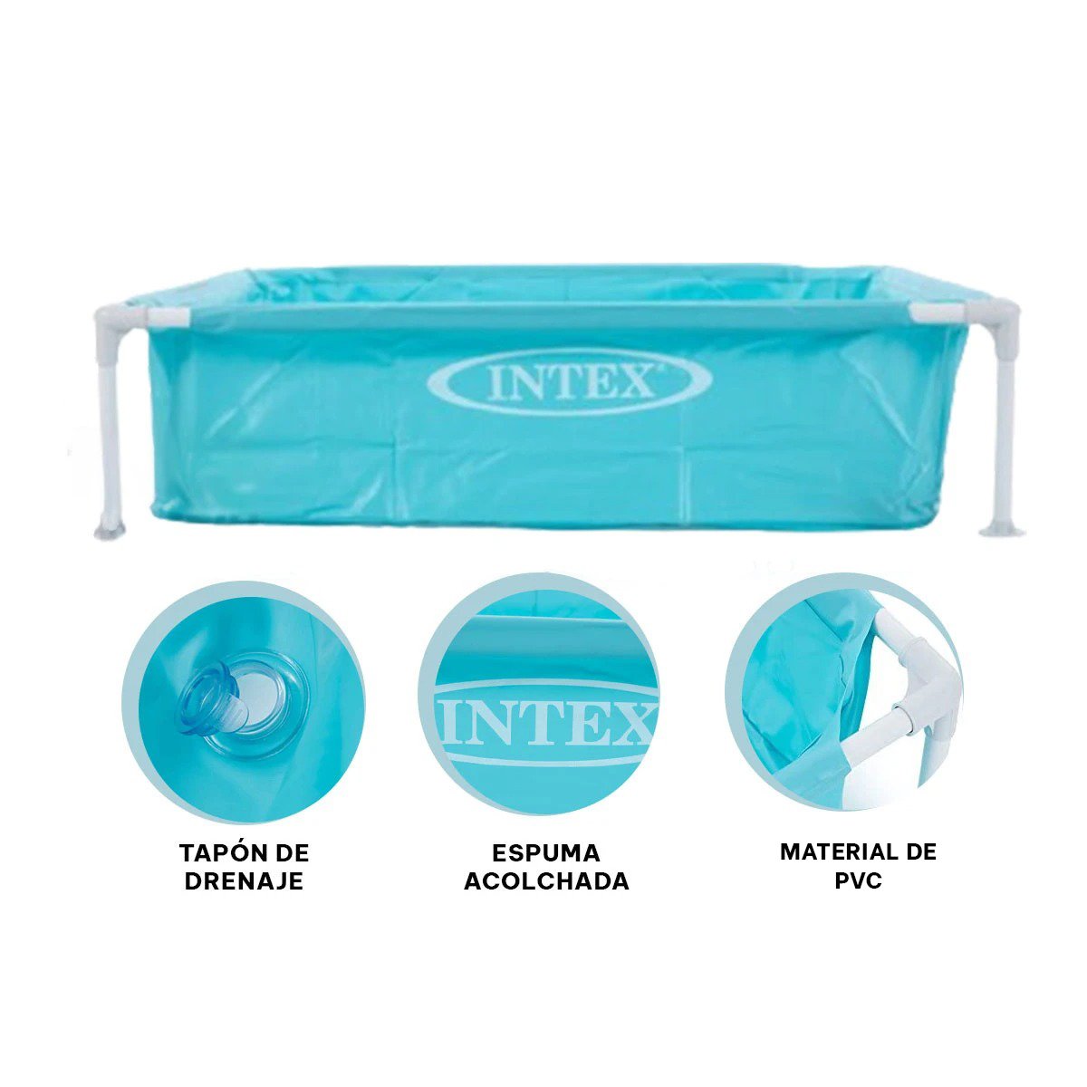 ALBERCA DESMONTABLE INFANTIL 1,22 X 1,22 X 30 CM PARA JUEGOS DE AGUA EN CASA - 3