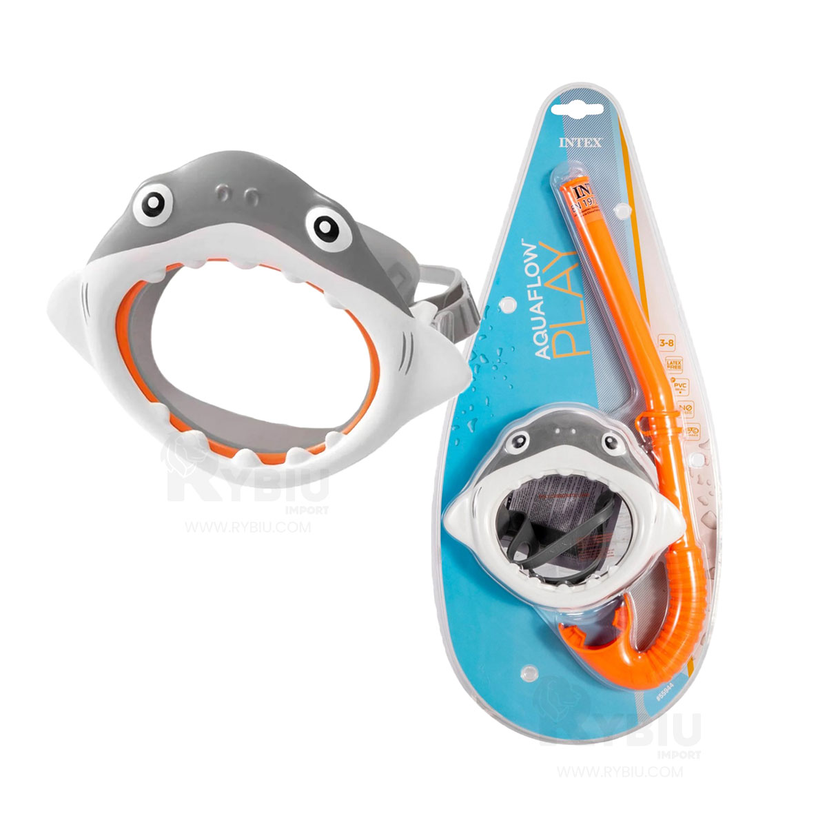 SET NATACIÓN RYBIU 55944 EXPLORAR BAJO EL AGUA TIBURON + REGALO AGENDITA - 3