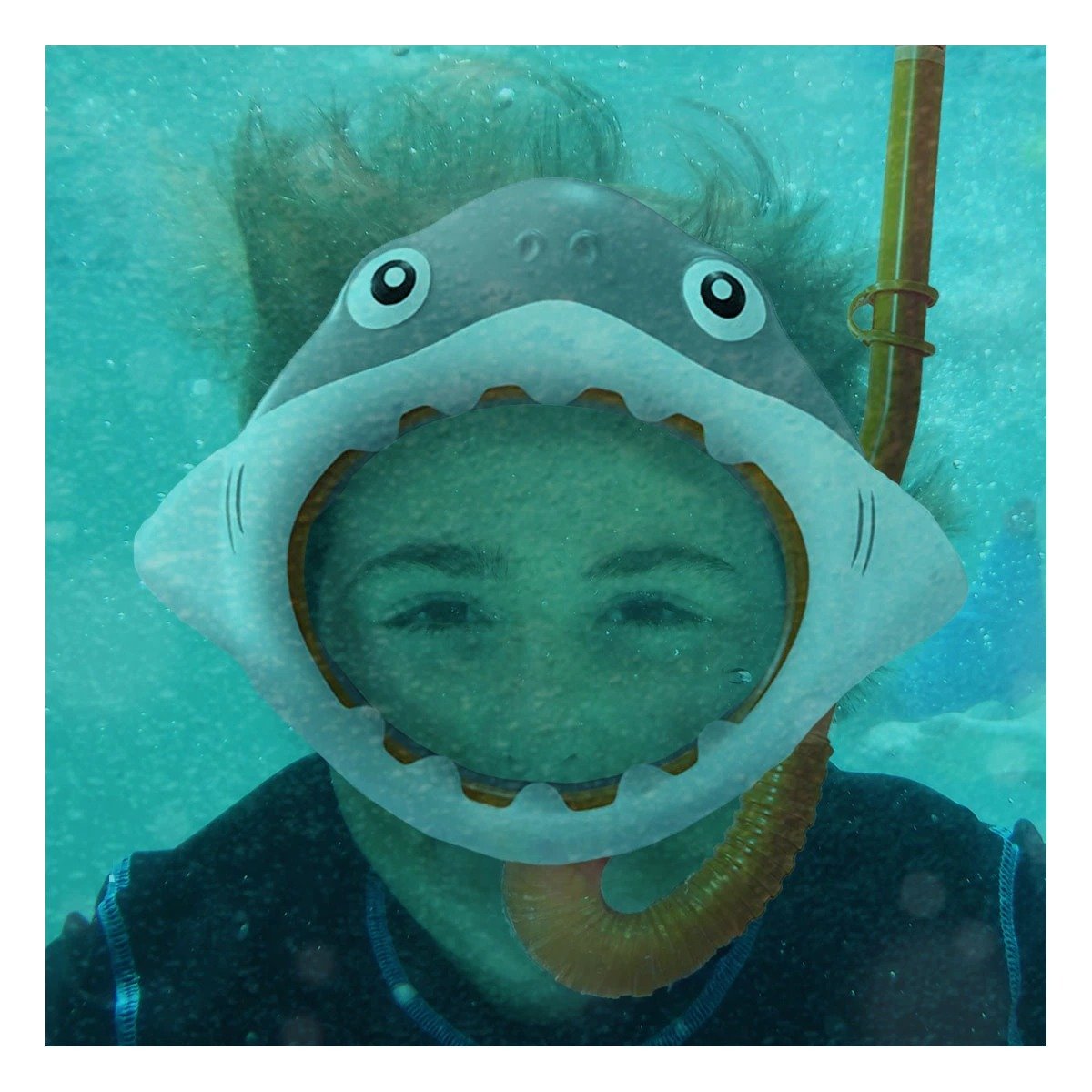 SET NATACIÓN RYBIU 55944 AVENTURAS SUBMARINAS TIBURON + REGALO STICKERS - 2
