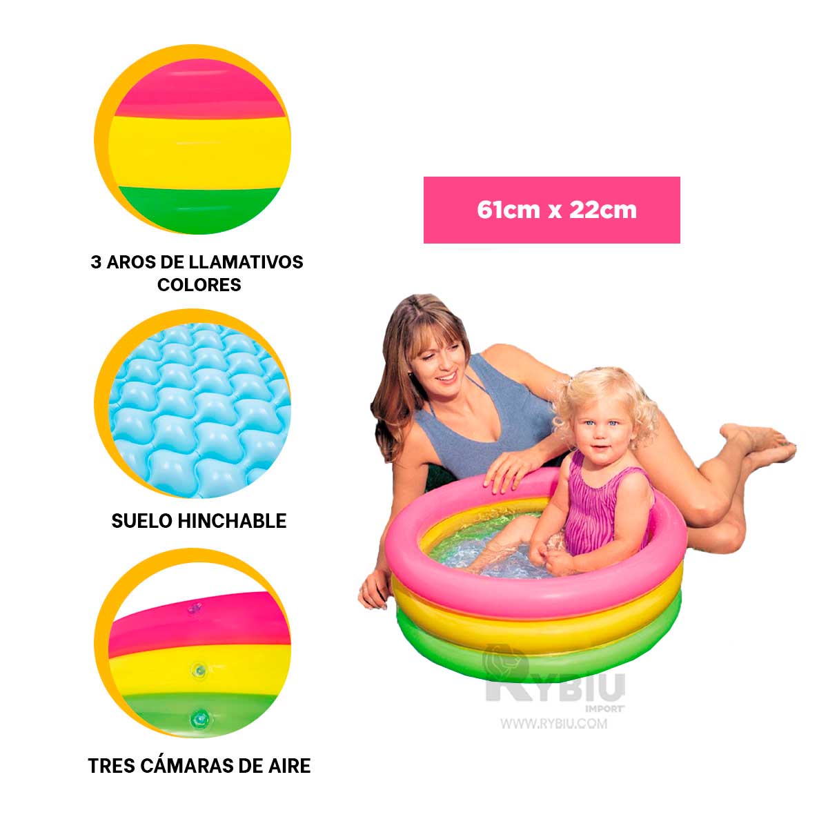 PISCINA VACACIONES PARA USAR EN EL PATIO Y+REGALO AGENDITA - 3