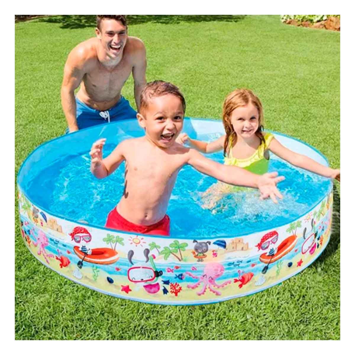 PISCINA RYBIU FORMA OCEANO AMPLIA MULTICOLOR 56452NP 38 X 183 CM - 3