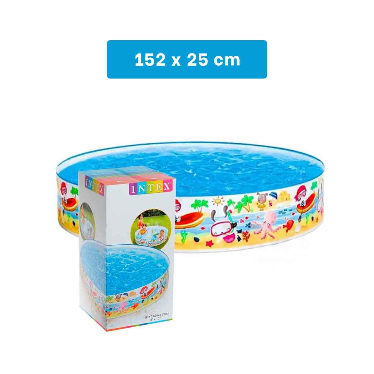 PISCINA RYBIU FORMA OCEANO AMPLIA MULTICOLOR 56452NP 38 X 183 CM - 4
