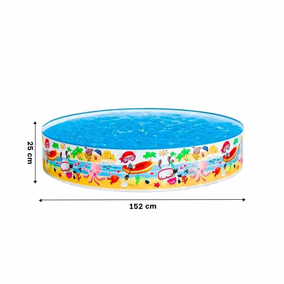 PISCINA RYBIU 56452NP 38 X 183 CM DE EXTERIOR CIRCULAR EN MULTICOLOR + PAPEL DE REGALO - 4