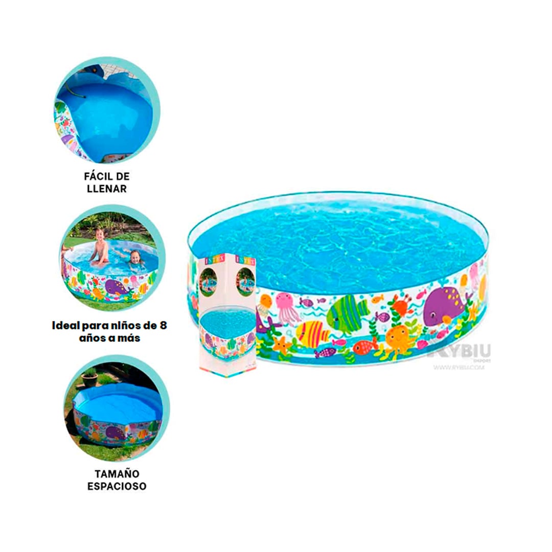 PISCINA ARMABLE DE PATIO EN MULTICOLOR Y+REGALO AGENDITA - 3