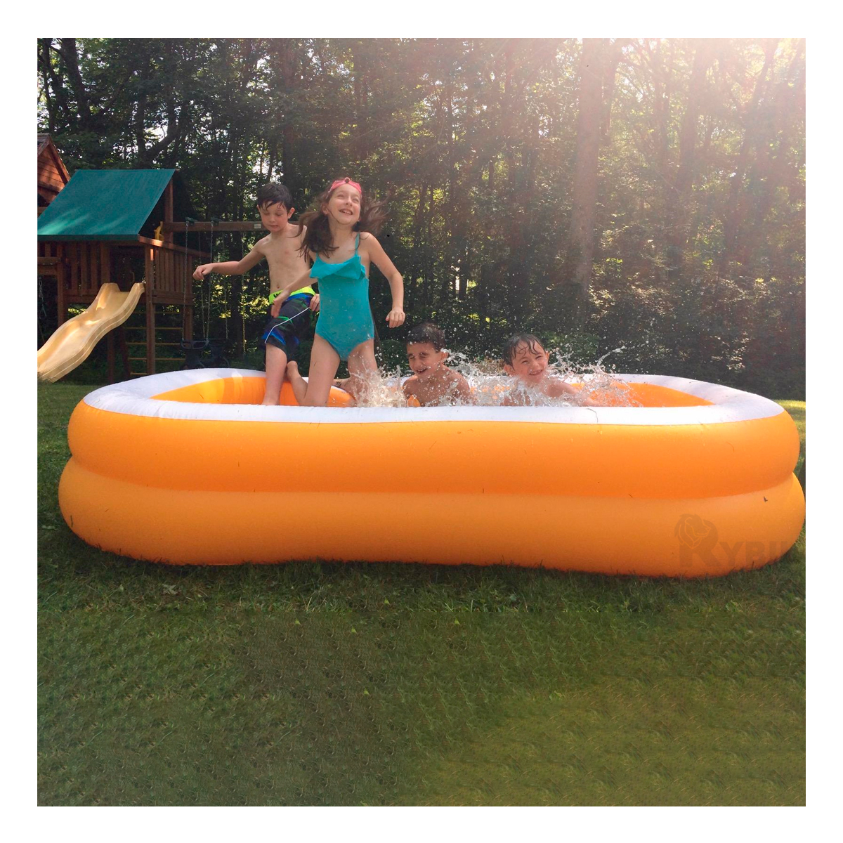 PISCINA RECTANGULAR EN TONO ANARANJADO Y+REGALO AGENDITA - 2