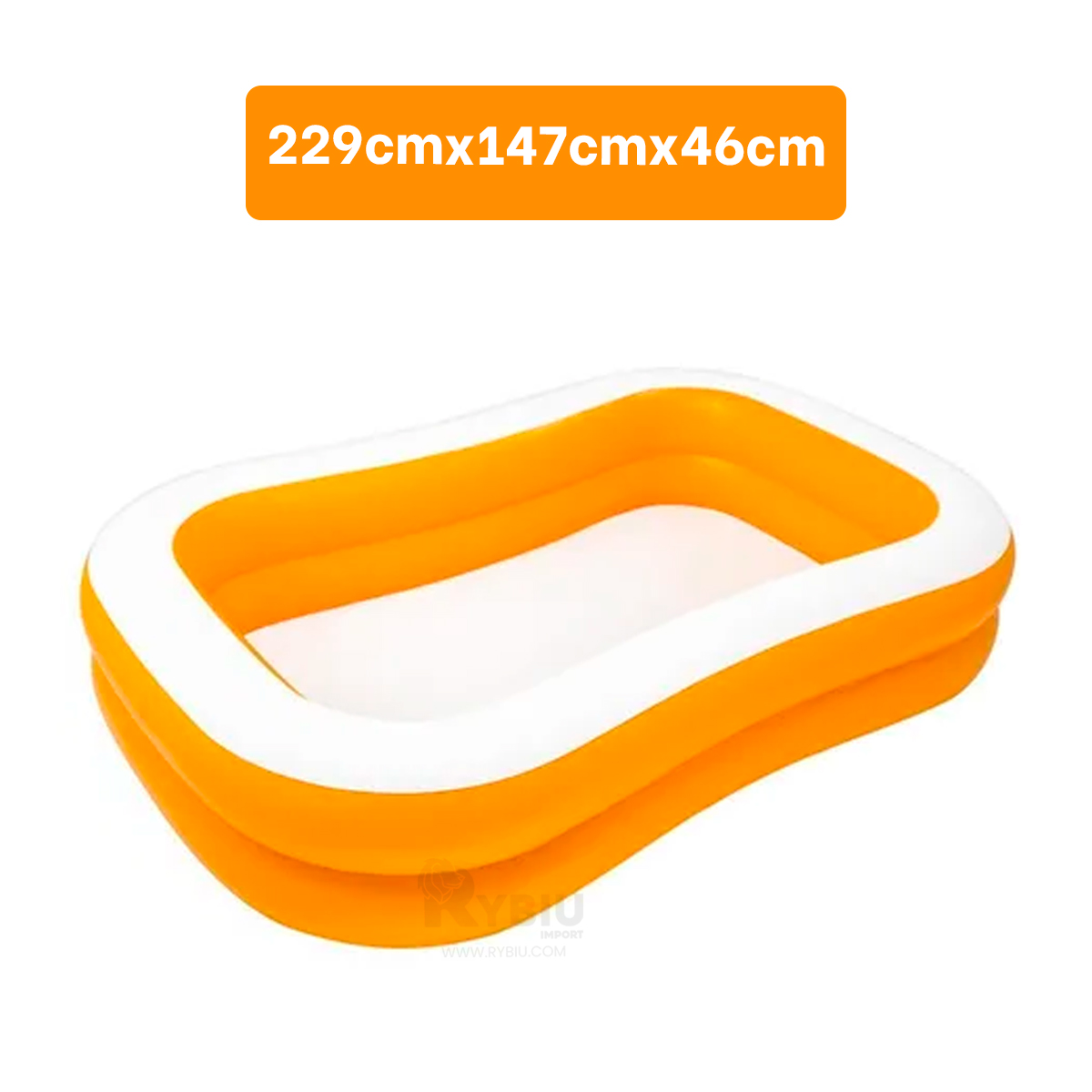 PISCINA RECTANGULAR EN TONO ANARANJADO Y+REGALO AGENDITA - 5