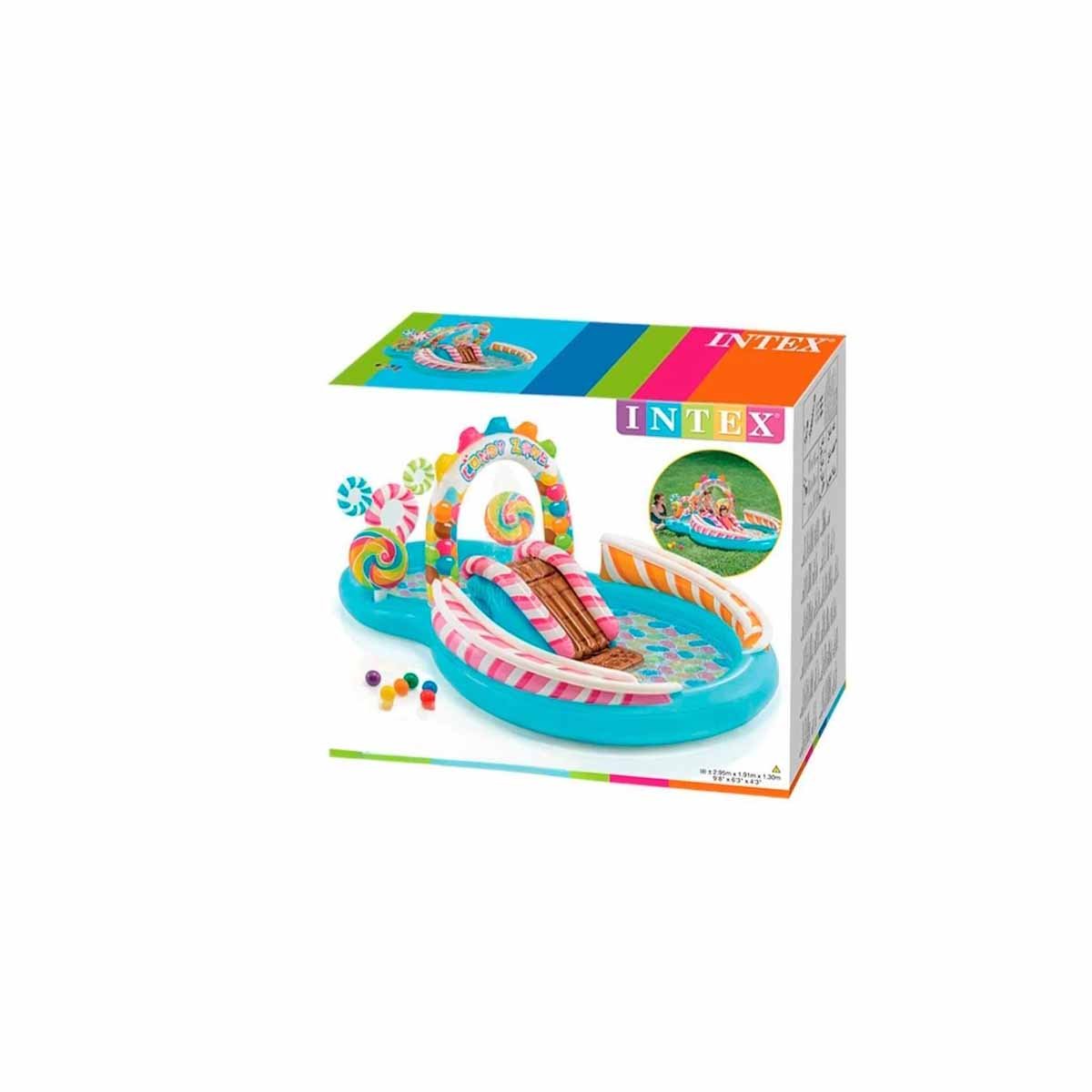 TINA INFLABLE PARA NIÑOS Y DIVERSION EN CASA 295X191X130 CM MULTICOLOR Y+REGALO STICKER - 3