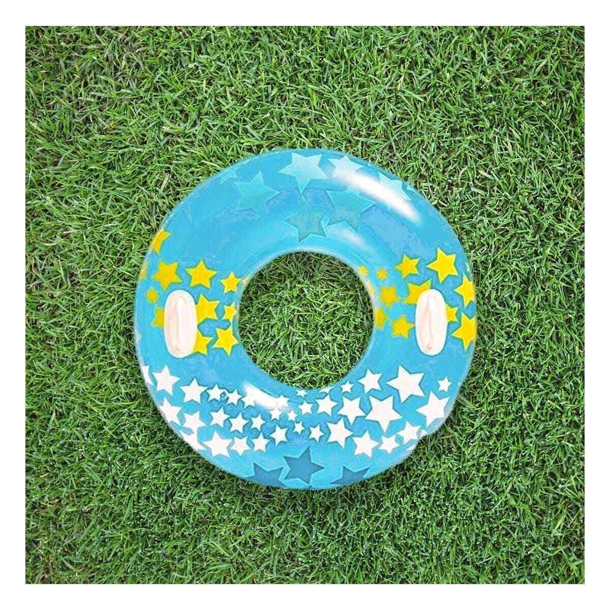 ARO INFLABLE CELESTE CON ASA Y ESTRELLA PARA PISCINA Y DIVERSION Y+PAPEL REGALO - 3