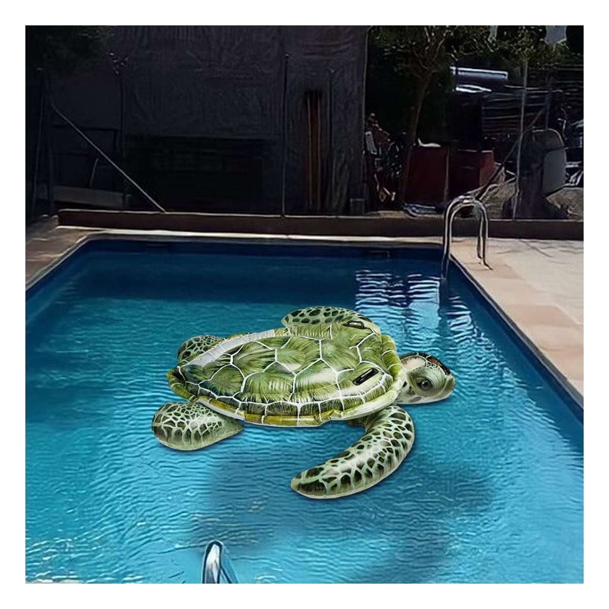 FLOTANTE TORTUGA 150 X 127 CM DIVERTIDO PARA PISCINA Y+PAPEL REGALO - 5
