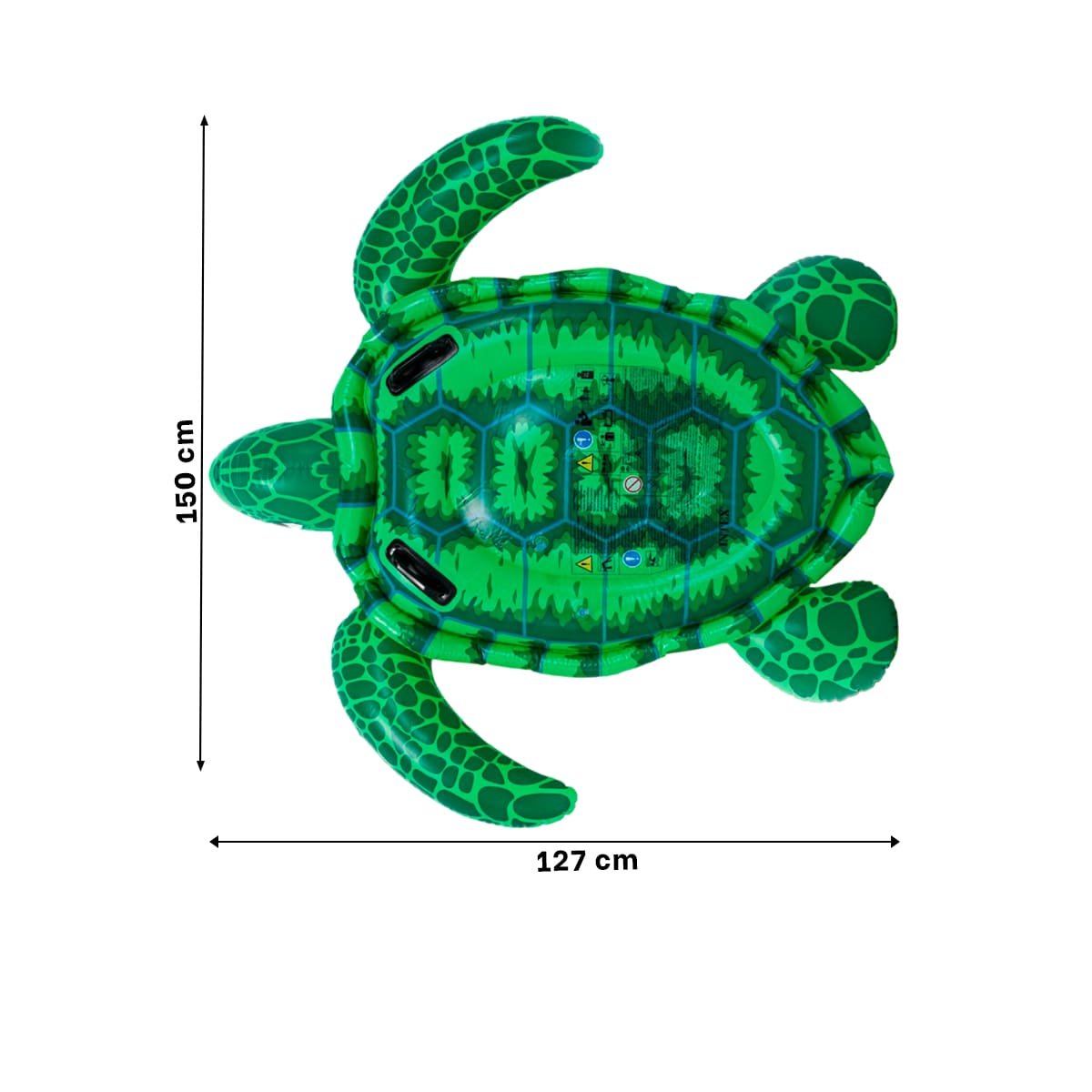FLOTANTE ACUATICO TORTUGA VERDE 150 X 127 CM COMODO PARA JUEGOS Y+REGALO STICKER - 4