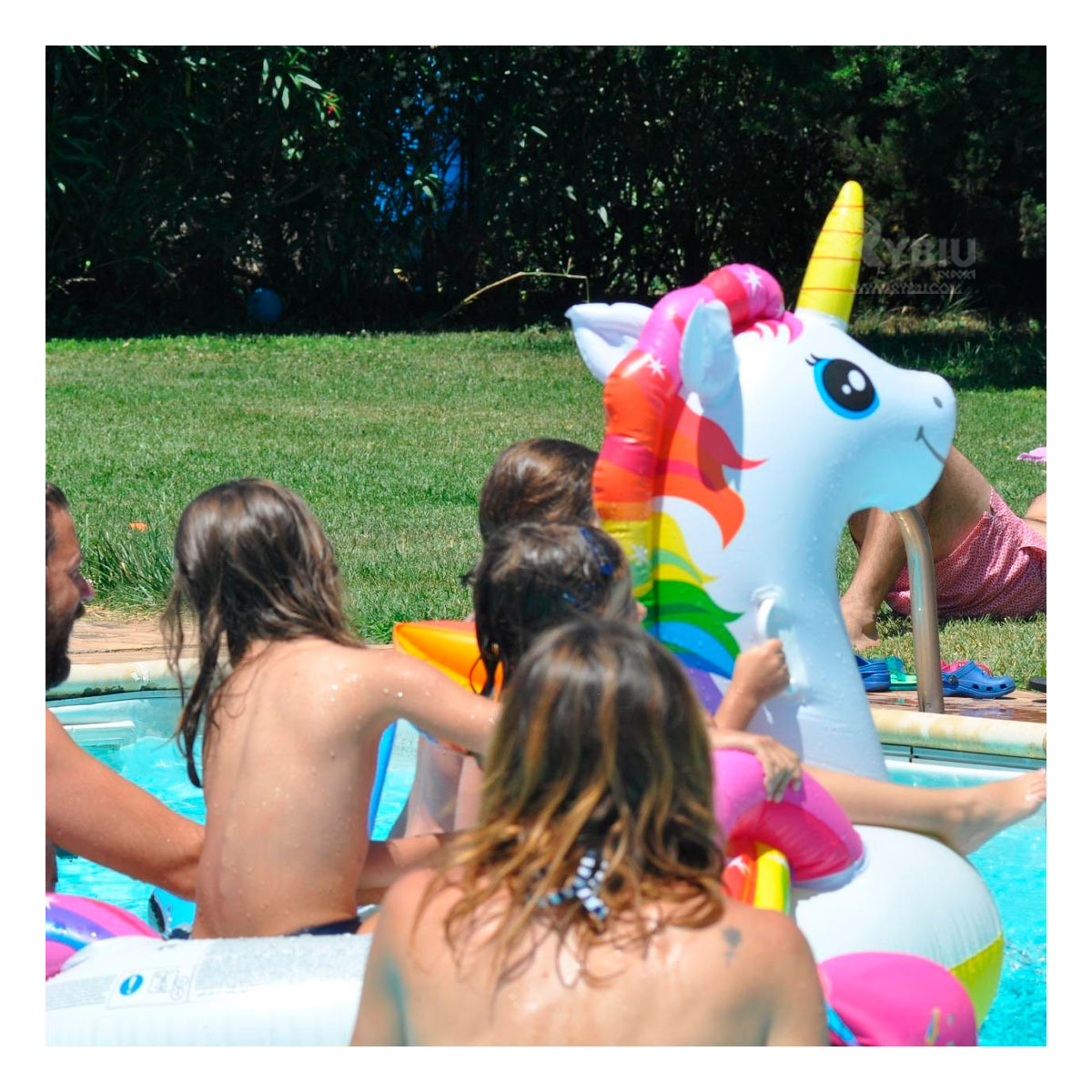 FLOTADOR DE GRAN DISEÑO DE UNICORNIO Y+REGALO AGENDITA - 2