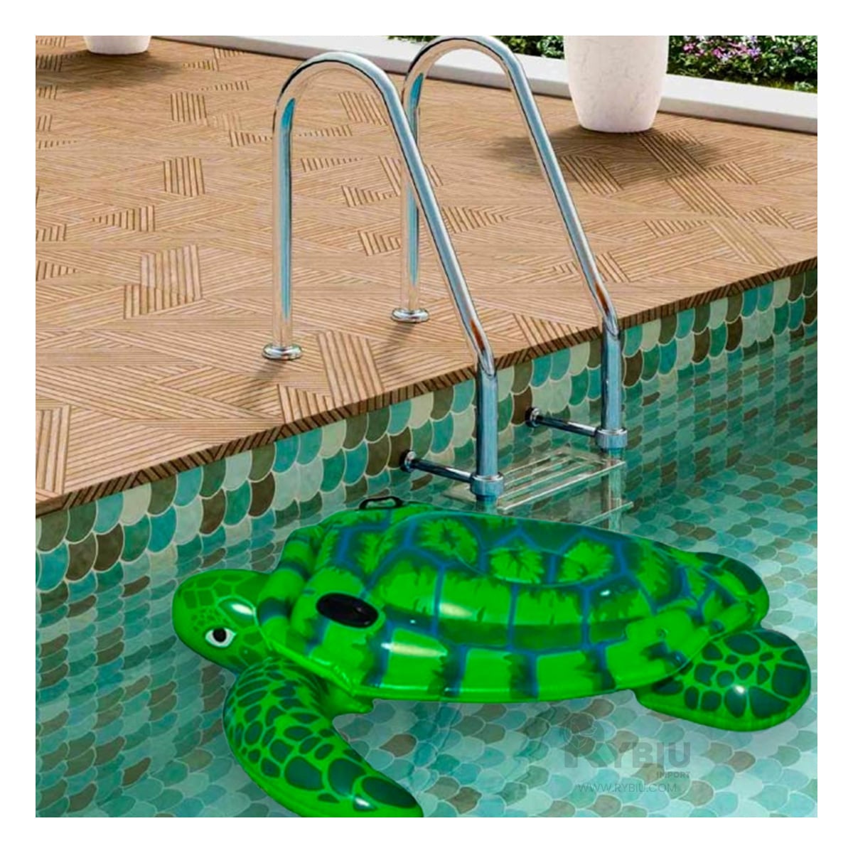 FLOTADOR DE GRAN DISEÑO DE TORTUGA VERDE Y+REGALO AGENDITA - 4