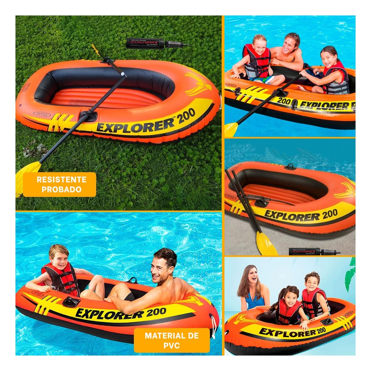 BOTE RYBIU 58331NP FLOTA DESMONTABLE DELGADA NARANJA - 5