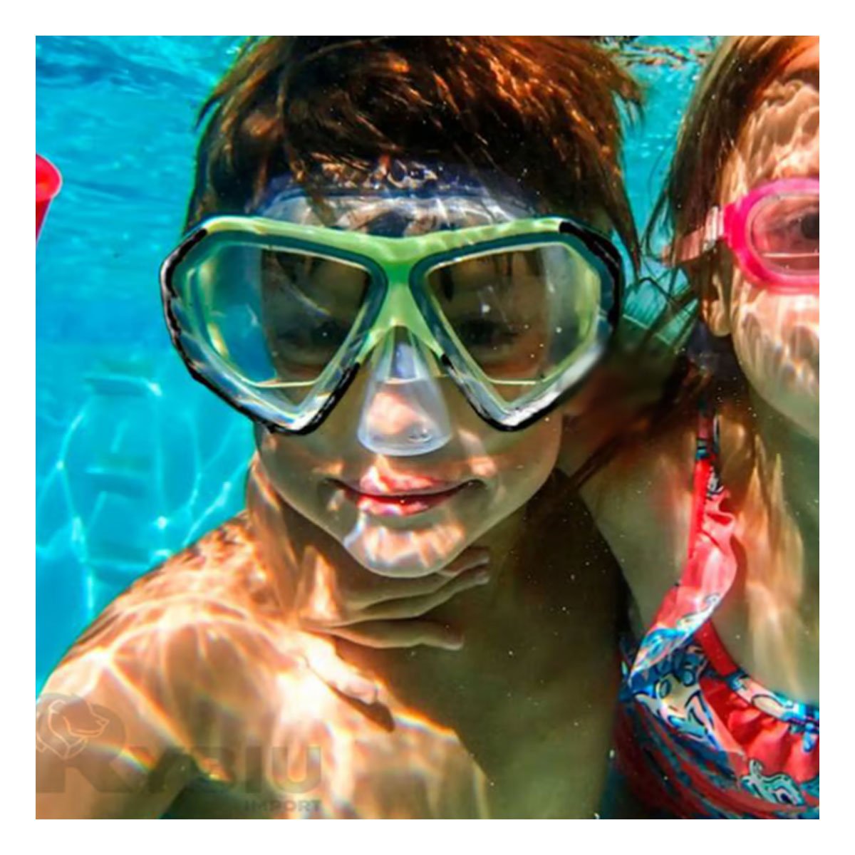 SET EQUIPO BUCEO RYBIU 55959 VERDE + PAPEL REGALO - 5
